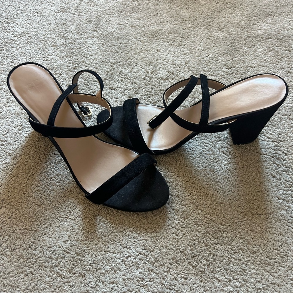 Elegant Black Strappy Heels
